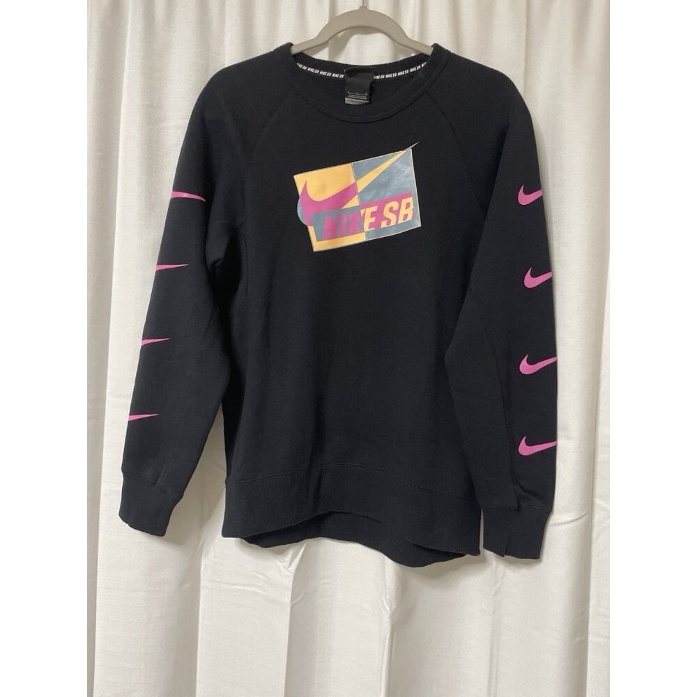 Nike SB Black Pink Pullover Mens S Sweatshirt